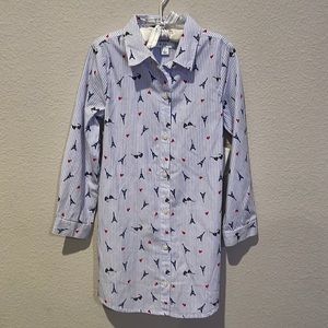 Crown & ivy girls shirt dress NWT size 5